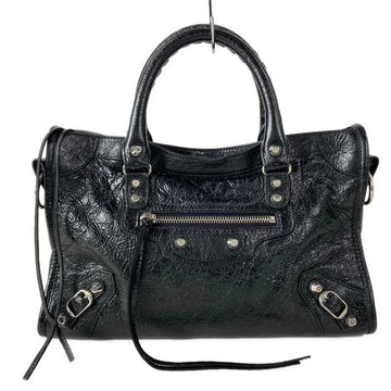 Balenciaga Le City Small Black Leather