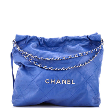 Chanel 22 Chain Hobo Quilted Calfskin