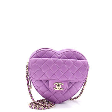 Chanel Cc In Love Heart Bag Quilted