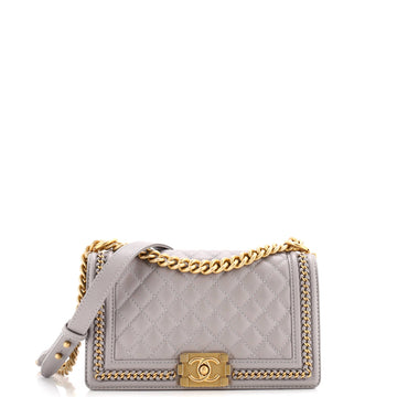 Chanel Boy Flap Bag Quilted Caviar With