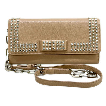 Miumiu Beige Leather Other Style Wallet