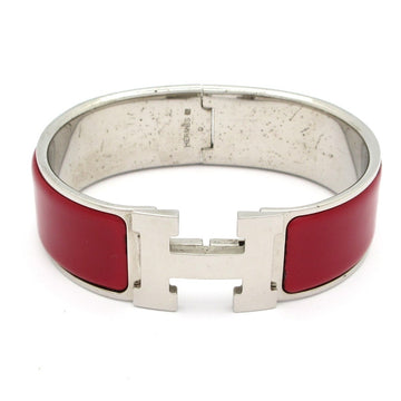 Hermes Clic Clac H Silver Bordeaux