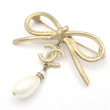 Chanel Gold White Hardware Faux Pearl