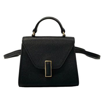 Valextra Iside Belt Black Soft Calf