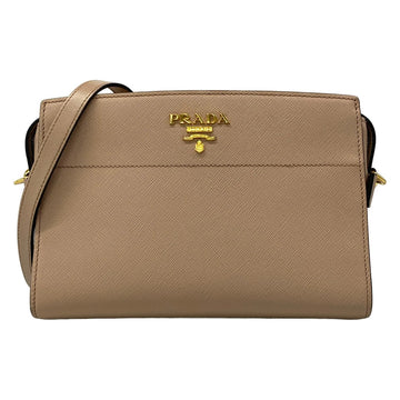 Prada Beige Saffiano Shoulder Bag