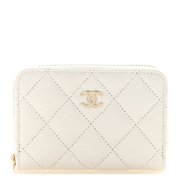 Chanel Caviar Quilted Zip Coin Purse
