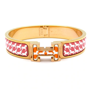 Hermes Clic H Rose Gold Pink Orange