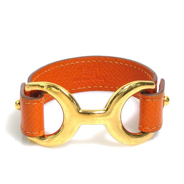 Hermes Pavane Bracelet Orange/Gold