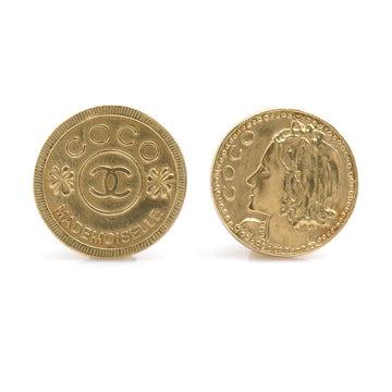 Chanel Mademoiselle Earrings Gold