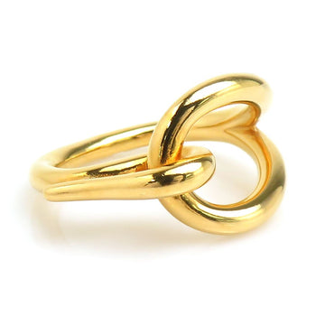Hermes Scarf Ring Gold Metal -