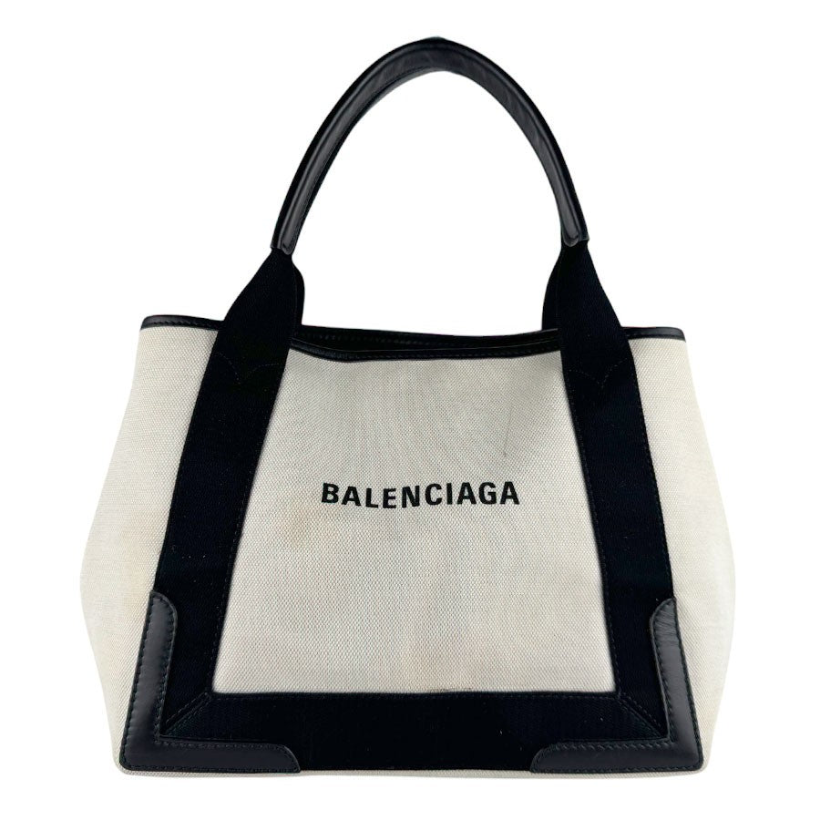 Balenciaga Navy Cabas S Handbag