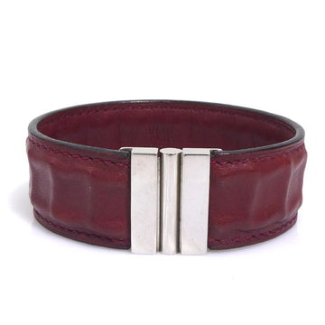 Hermes Bracelet Burgundy/Silver