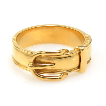 Hermes Belt Motif Scarf Ring Gold
