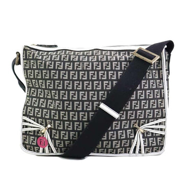 Fendi Shoulder Bag Black X White