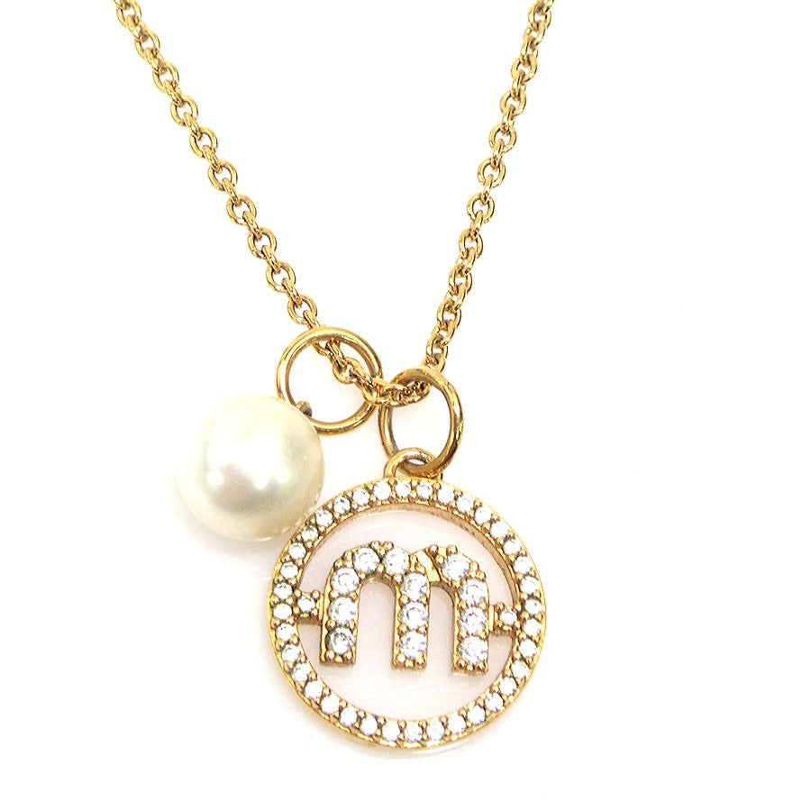 Miumiu Necklace Gold/Off