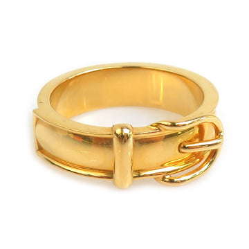 Hermes Belt Motif Scarf Ring Gold