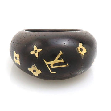 Louis Vuitton Ring Brown/Gold Wood