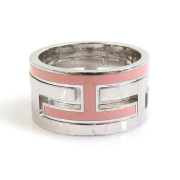 Hermes Move H Ring Silver/Pink