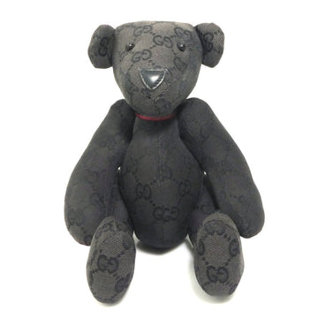 Gucci Stuffed Toy Black Gg Canvas -
