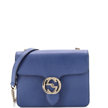 Gucci Interlocking Shoulder Bag Leather