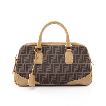 Fendi Zucca Zippered Handbag Canvas