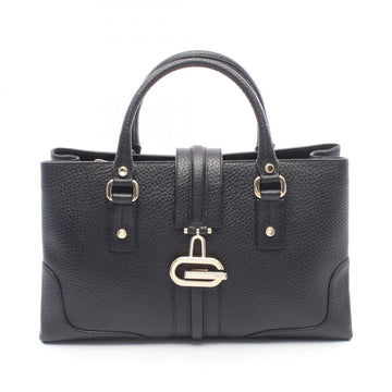 Gucci Tote Handbag Leather Black Shw