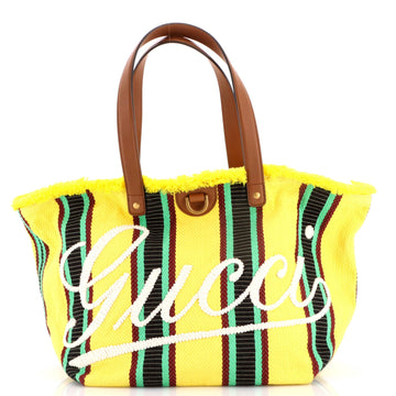 Gucci Script Open Tote Embroidered