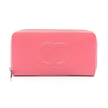 Chanel Coco Mark Around Zip Long Wallet