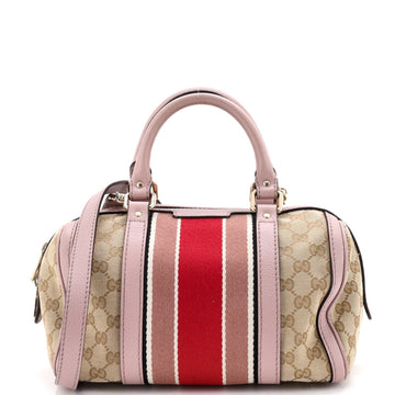 Gucci Vintage Web Boston Bag Gg Canvas