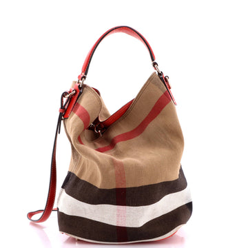 Burberry Ashby Bag House Check Canvas