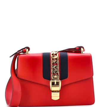 Gucci Sylvie Shoulder Bag Leather Small