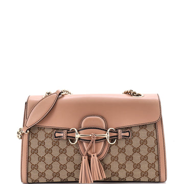 Gucci Emily Chain Flap Shoulder Bag Gg