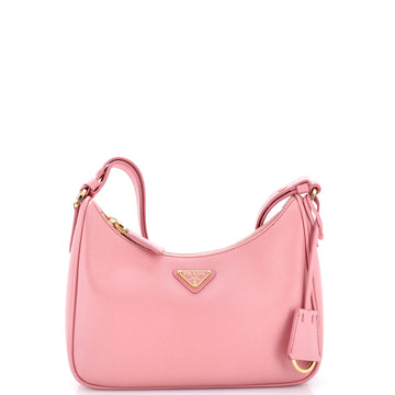 Prada Re-Edition Hobo Saffiano Leather