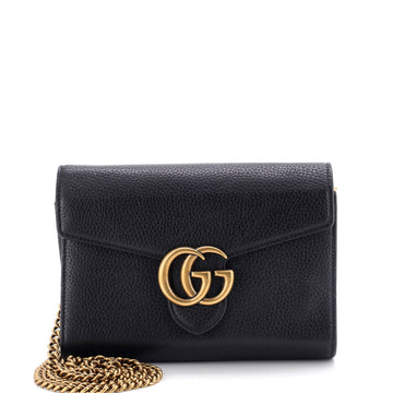 Gucci Gg Marmont Chain Wallet Leather