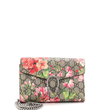 Gucci Dionysus Chain Wallet Blooms Print