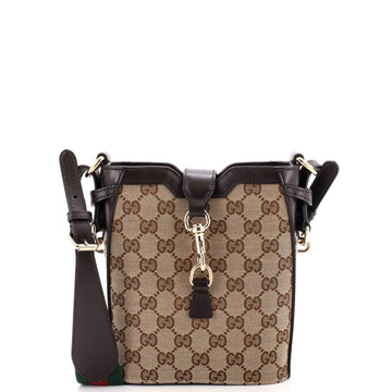 Gucci Bucket Bag Gg Canvas With Leather