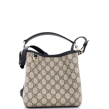 Gucci Gg Emblem Bucket Bag Coated