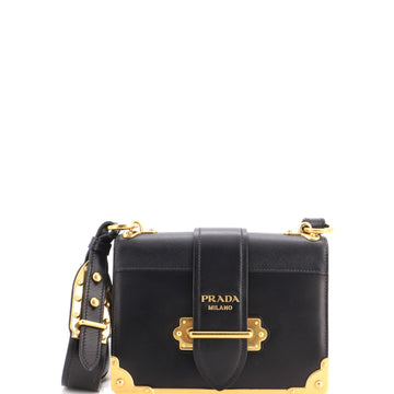 Prada Cahier Crossbody Bag Leather And