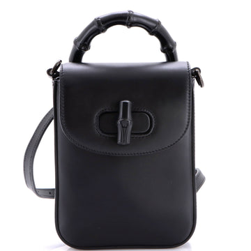 Gucci Bamboo Top Handle Backpack Leather