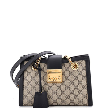 Gucci Padlock Chain Tote Gg Coated