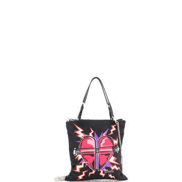 Prada Frankenstein Flat Tote Printed