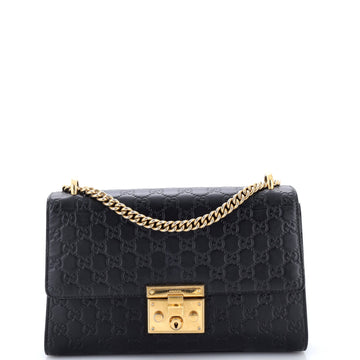 Padlock Shoulder Bag Guccissima Leather