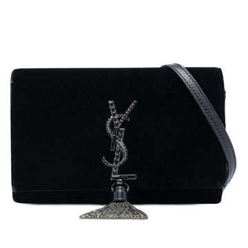Saint Laurent Velvet Crystal Kate Tassel