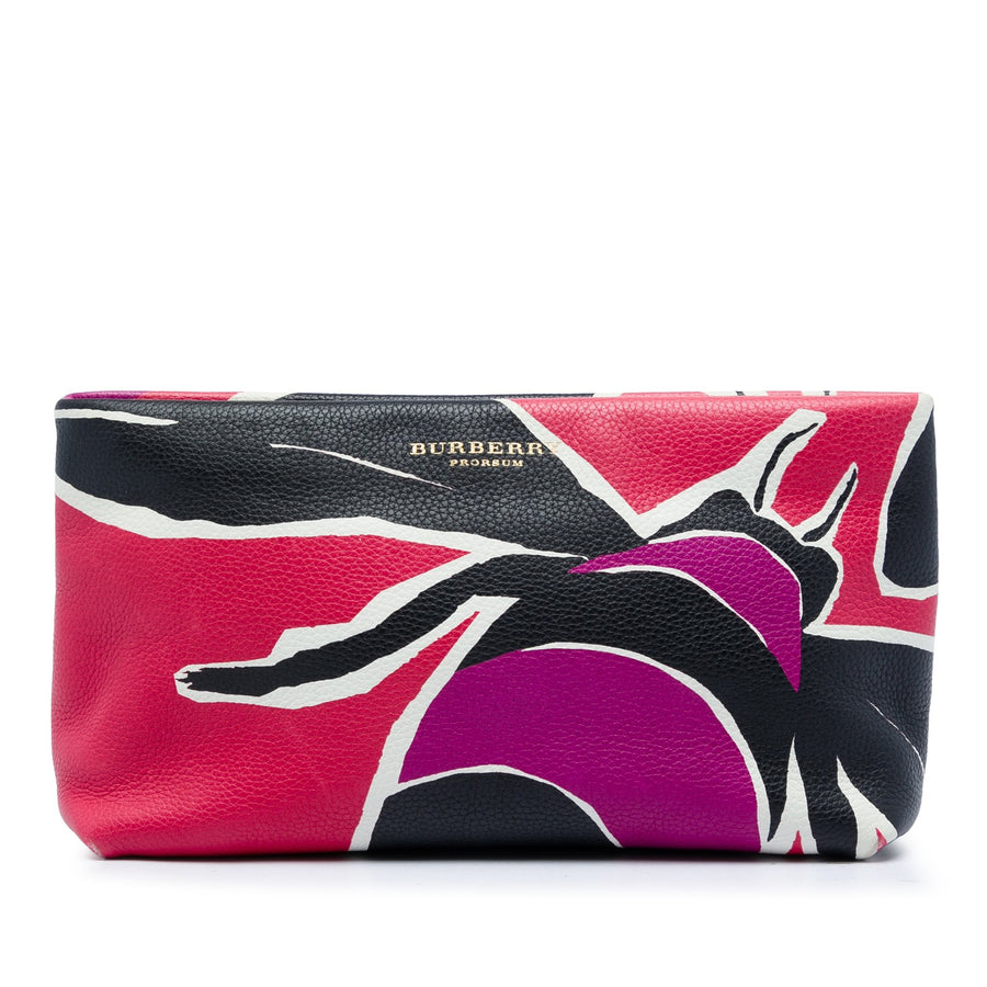 Burberry Prorsum Grained Leather Clutch
