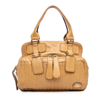 Chloé Quilted Calfskin Bay Tote Pre-