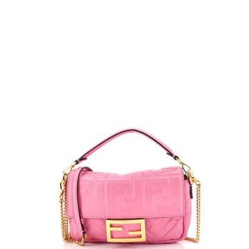 Fendi Baguette Nm Bag Zucca Embossed