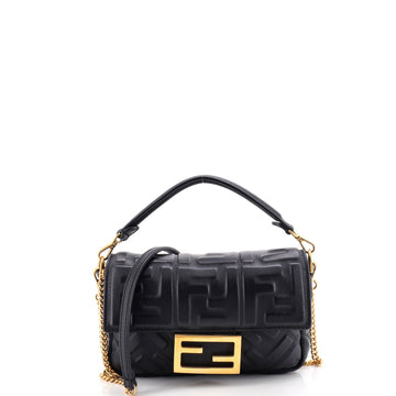 Fendi Baguette Nm Bag Zucca Embossed