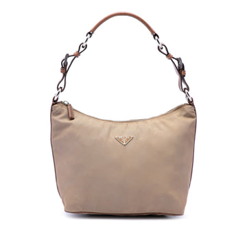 Prada Saffiano Trimmed Tessuto Shoulder