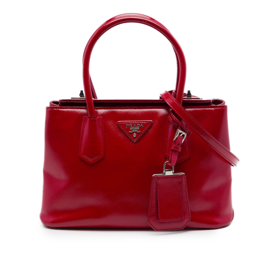 Prada Small Saffiano Vernice Turnlock