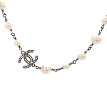 Chanel Cc Station Long Necklace Metal